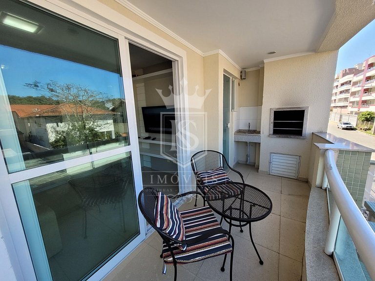 A133- Excelente apartamento com 3 dormitórios na praia de Bo