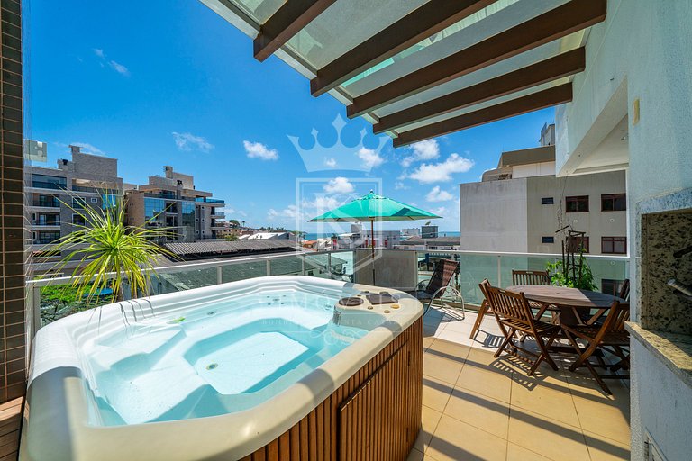 A46 - Tahiti Apto 201 - Apto Duplex 3 suítes e Jacuzzi com v