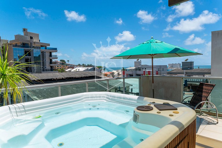 A46 - Tahiti Apto 201 - Apto Duplex 3 suítes e Jacuzzi com v