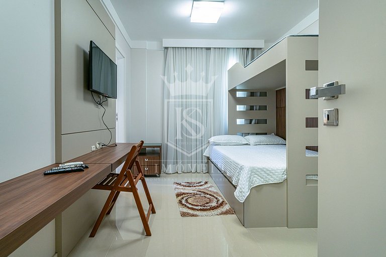 A46 - Tahiti Apto 201 - Apto Duplex 3 suítes e Jacuzzi com v