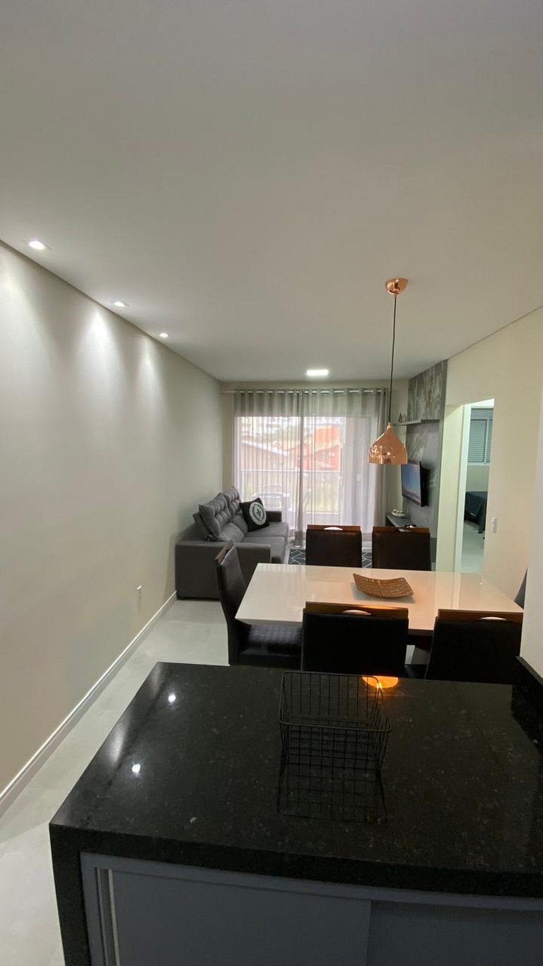A110- Residencial Amoreira apto 204 Lateral- Na praia de Mar