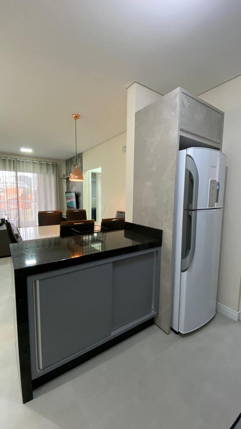 A110- Residencial Amoreira apto 204 Lateral- Na praia de Mar