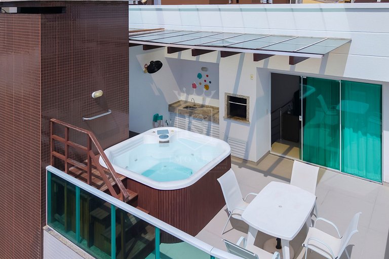 A44 - Tahiti Apto 202- Cobertura duplex 3 suítes e Jacuzzi!