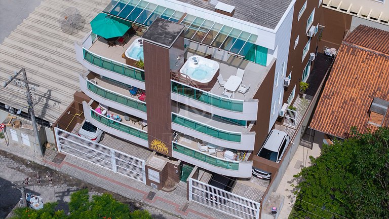 A44 - Tahiti Apto 202- Cobertura duplex 3 suítes e Jacuzzi!