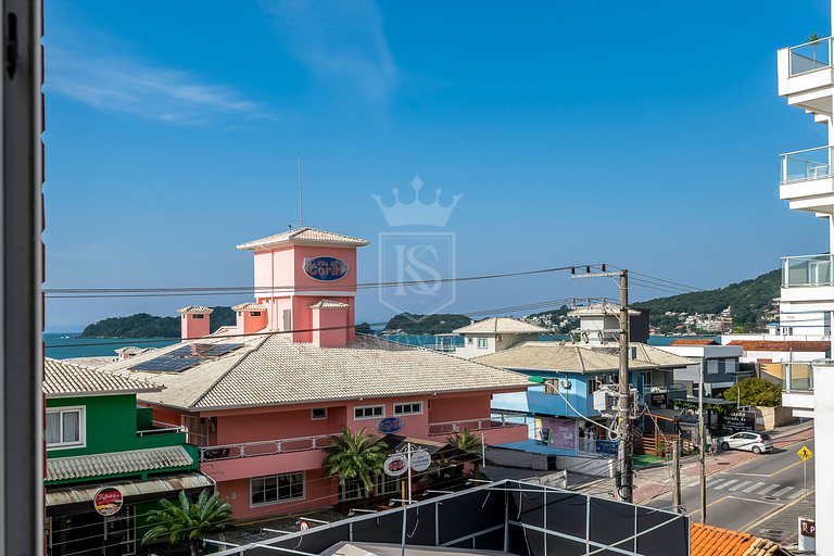 B21- Apartamento com 02 dormitórios com vista Mar