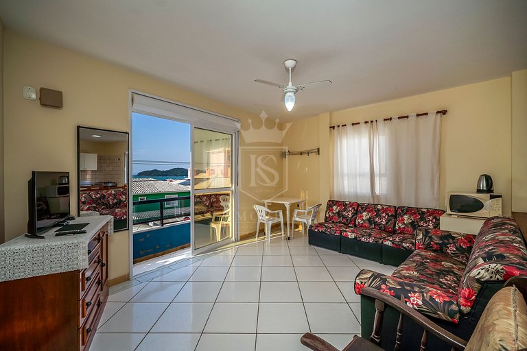 B21- Apartamento com 02 dormitórios com vista Mar