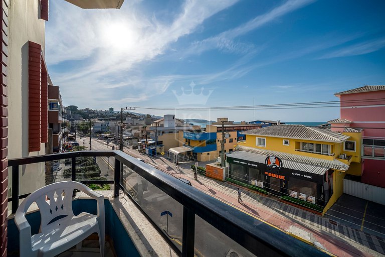 B21- Apartamento com 02 dormitórios com vista Mar
