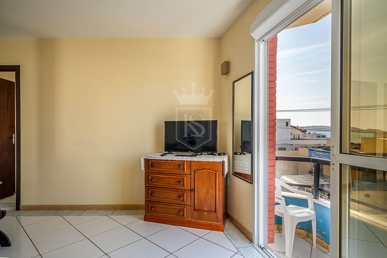 B21- Apartamento com 02 dormitórios com vista Mar