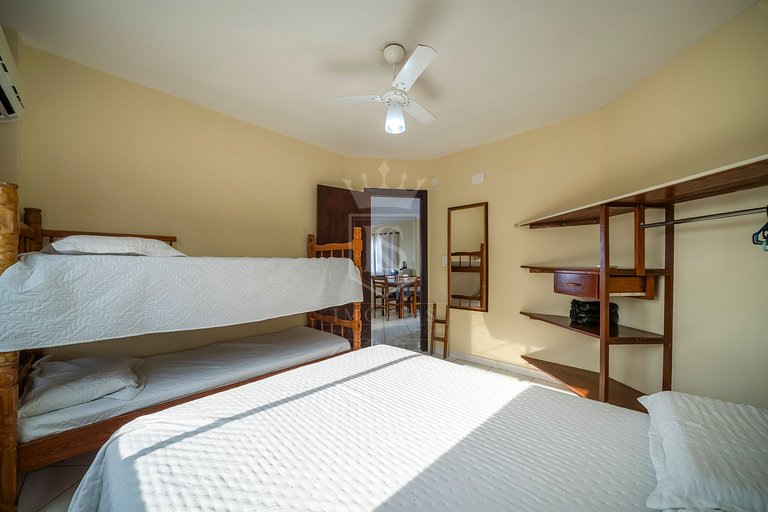 B21- Apartamento com 02 dormitórios com vista Mar