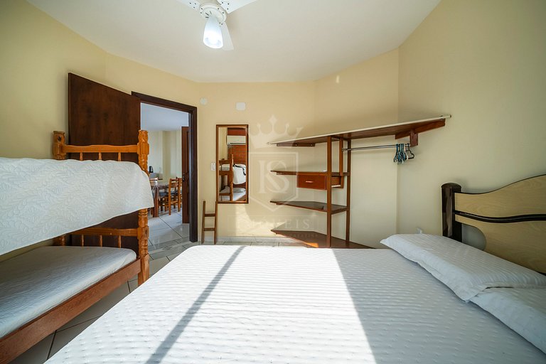 B21- Apartamento com 02 dormitórios com vista Mar
