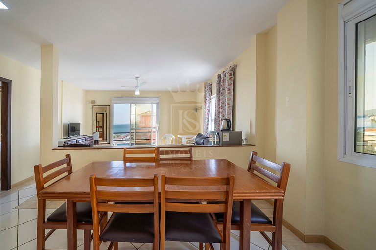 B31- Apartamento 02 dormitórios no centro com vista mar