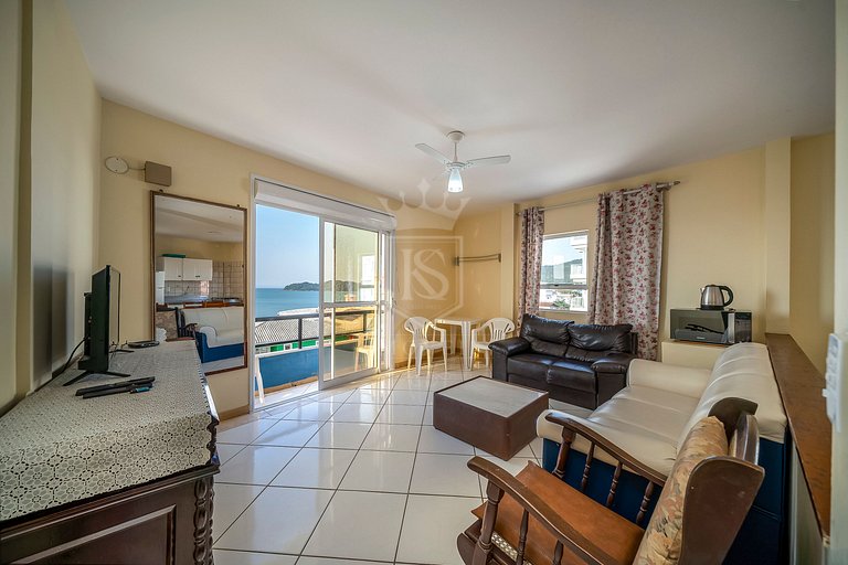 B31- Apartamento 02 dormitórios no centro com vista mar