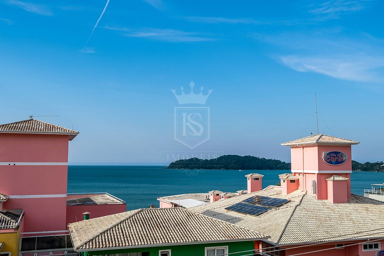 B31- Apartamento 02 dormitórios no centro com vista mar