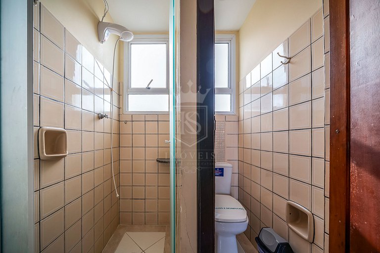 B31- Apartamento 02 dormitórios no centro com vista mar