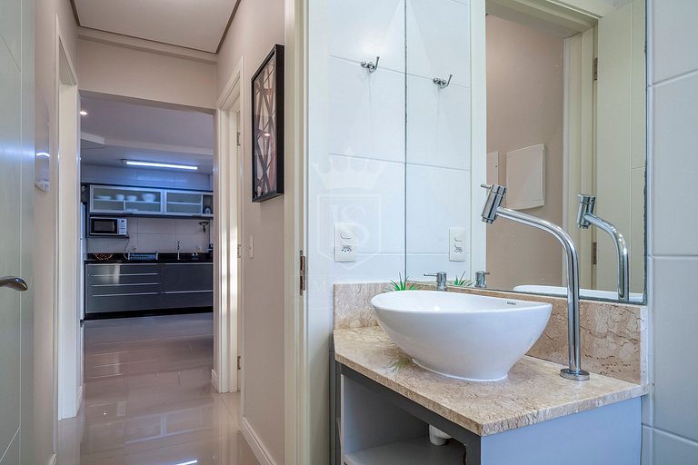 A16- Apartamento para 6 pessoas pertinho da praia