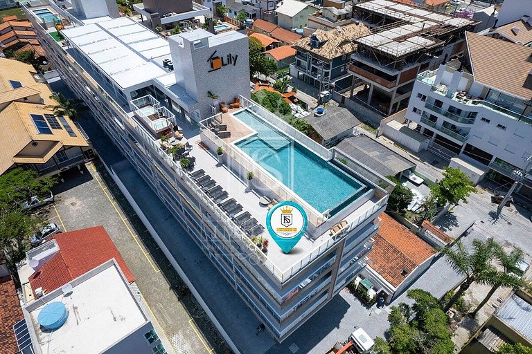 Vila do Centro - Flat em condomínio com piscina e Jacuzzi