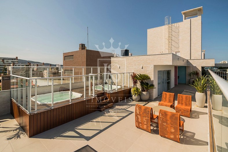 Vila do Centro - Flat em condomínio com piscina e Jacuzzi